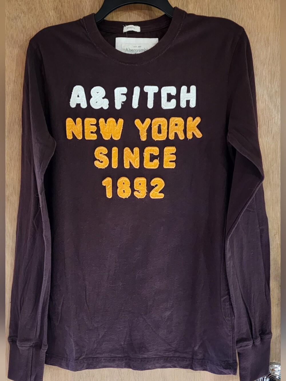 Vintage Abercrombie & Fitch Long Sleeve Graphic Tee Shirt Y2K NWT Men's Medium